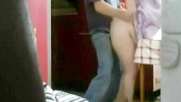 Real mommy and son featured in a hardcore banging session with sloppy oral