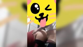 This leaves her shaking with delight as she gets fucked from behind
