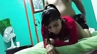 Brunette daughter now has to accept daddy's big punishment stick in her