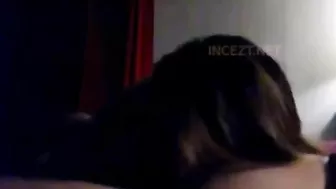 She should be getting a very intense cunnilingus or something like that