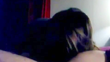 She should be getting a very intense cunnilingus or something like that