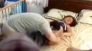 Horny girl gushes again and again during hardcore incest action today