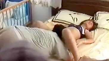 Horny girl gushes again and again during hardcore incest action today