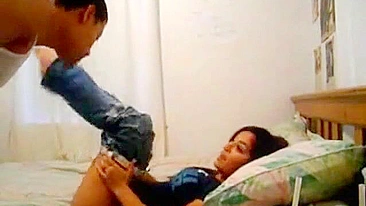 Tension between siblings grows as they fuck in a taboo movie here