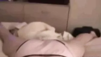 As their bodies entwine during a passionate sesh, this mommy almost cums