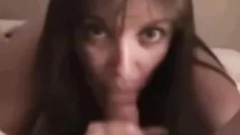 As their bodies entwine during a passionate sesh, this mommy almost cums