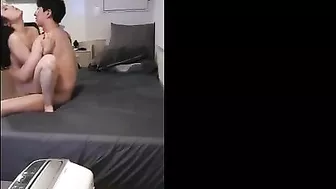 Good girl arches her back and bounces on a brother's hard fucking dick