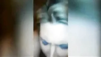 Dude begins fucking her mouth with hip thrusts and it is just the tip