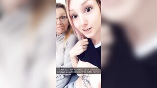 She pulls her chest out and teases alongside her fucked up taboo momma