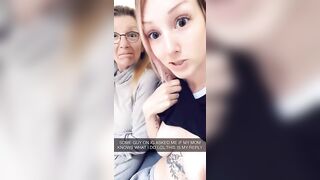 She pulls her chest out and teases alongside her fucked up taboo momma