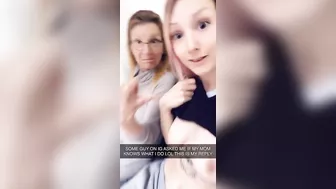 She pulls her chest out and teases alongside her fucked up taboo momma