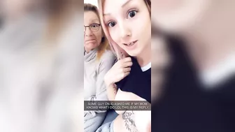 She pulls her chest out and teases alongside her fucked up taboo momma