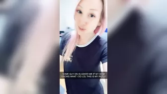 She pulls her chest out and teases alongside her fucked up taboo momma