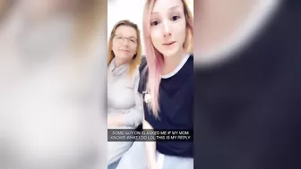 She pulls her chest out and teases alongside her fucked up taboo momma