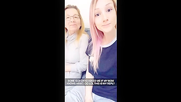 She pulls her chest out and teases alongside her fucked up taboo momma