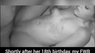 Daddy sexually pleasing her to make her scream and cream herself too