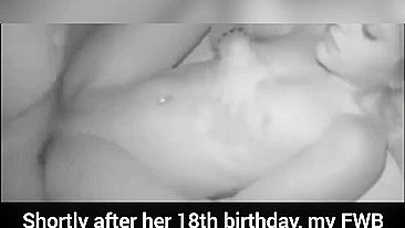 Daddy sexually pleasing her to make her scream and cream herself too