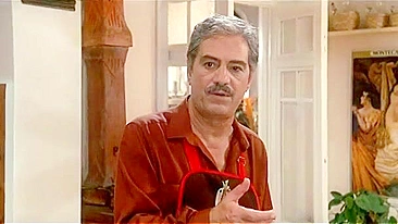 Vintage high quality scene showing an incest daughter who seduces her dad