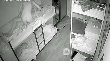 Incest⚡Spycam Catches Horny Siblings Fucking, Sister Swallows Brother's Jizz