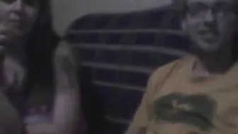 Dude  plants his lips on her nipple and they start fucking real hard