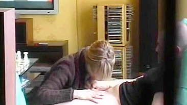 Lucky incest son examines her swollen, hairy crotch later down the line