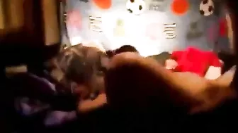 She would have looked better with huge boobs and ass but he fucks anyway