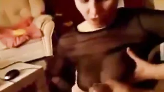 Turkish mom is going to suck dick and get fucked in a taboo fashion