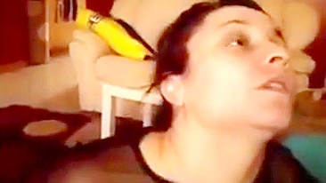 Turkish mom is going to suck dick and get fucked in a taboo fashion