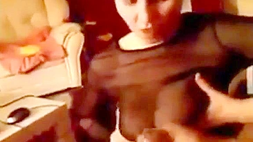 Turkish mom is going to suck dick and get fucked in a taboo fashion