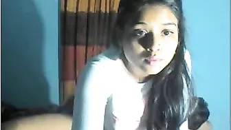 Indian sister is going to fuck her own ass and moan a bunch as well