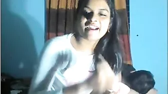 Indian sister is going to fuck her own ass and moan a bunch as well