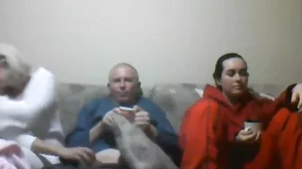 Incredible scene showing bodacious blonde fucking in front of her daughter