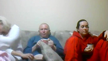 Incredible scene showing bodacious blonde fucking in front of her daughter