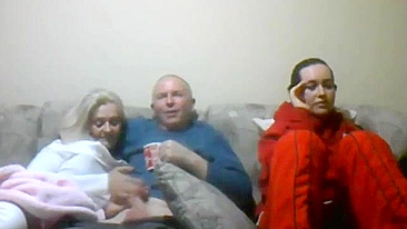 Incredible scene showing bodacious blonde fucking in front of her daughter