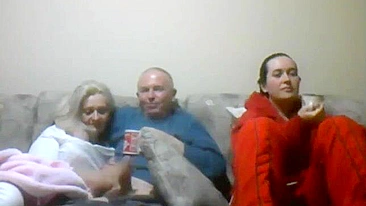 Incredible scene showing bodacious blonde fucking in front of her daughter