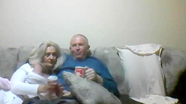 Incredible scene showing bodacious blonde fucking in front of her daughter