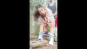 Daughter daddy forest fuck with lots of dirty talk and incest action