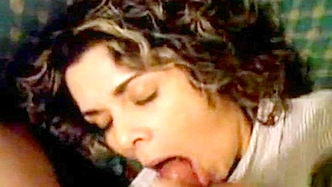 There is stunning attractiveness  as this mommy swallows his meaty dong