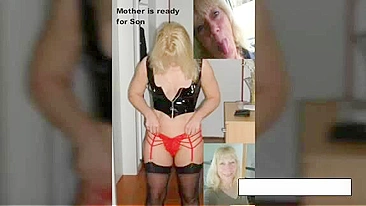 Son and mother sex session with hardcore stretching, gentle teasing