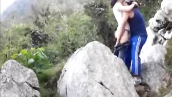 The focus is on her body as they enjoy a quick vocational fuck session