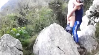 The focus is on her body as they enjoy a quick vocational fuck session