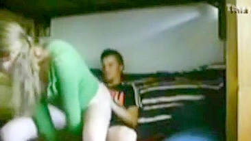 Siblings enjoying real taboo fuck on the fucking edge of sexual bliss