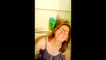 Mommy is happy to take his piss and sexual massage or something as well