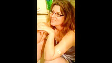 Mommy is happy to take his piss and sexual massage or something as well