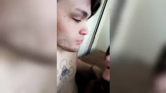 The seductive film showcases horny big tits stepsister enjoying big dick