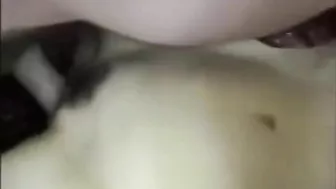 Before letting the girl cum, her old folks fuck her senseless in this FFM