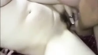 Before letting the girl cum, her old folks fuck her senseless in this FFM