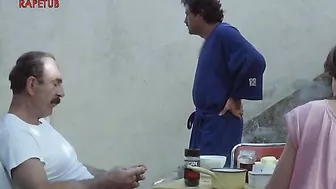 Hardcore pleasure session with daughters and dads, which centers on them