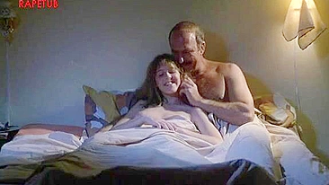 Hardcore pleasure session with daughters and dads, which centers on them