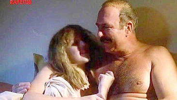 Hardcore pleasure session with daughters and dads, which centers on them